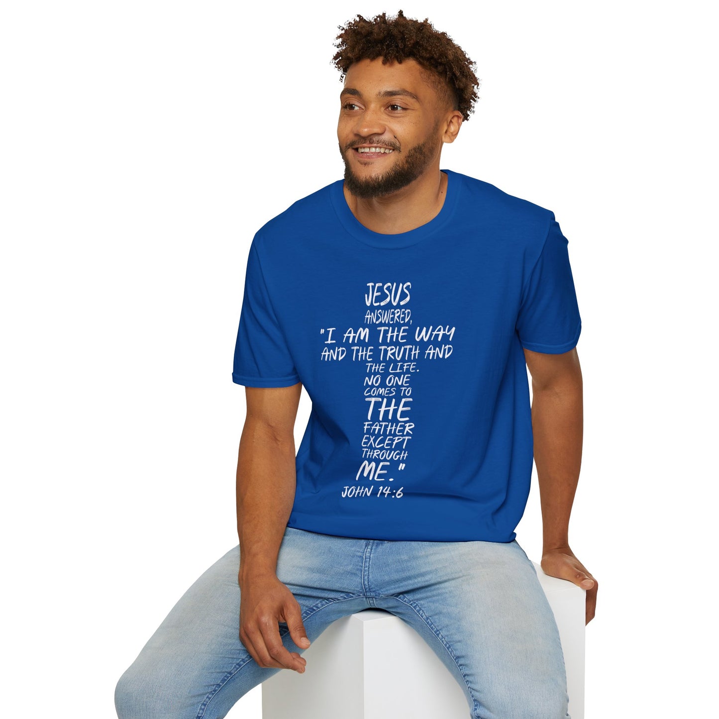 Christian Tee - Inspirational Quote Shirt, John 14:6