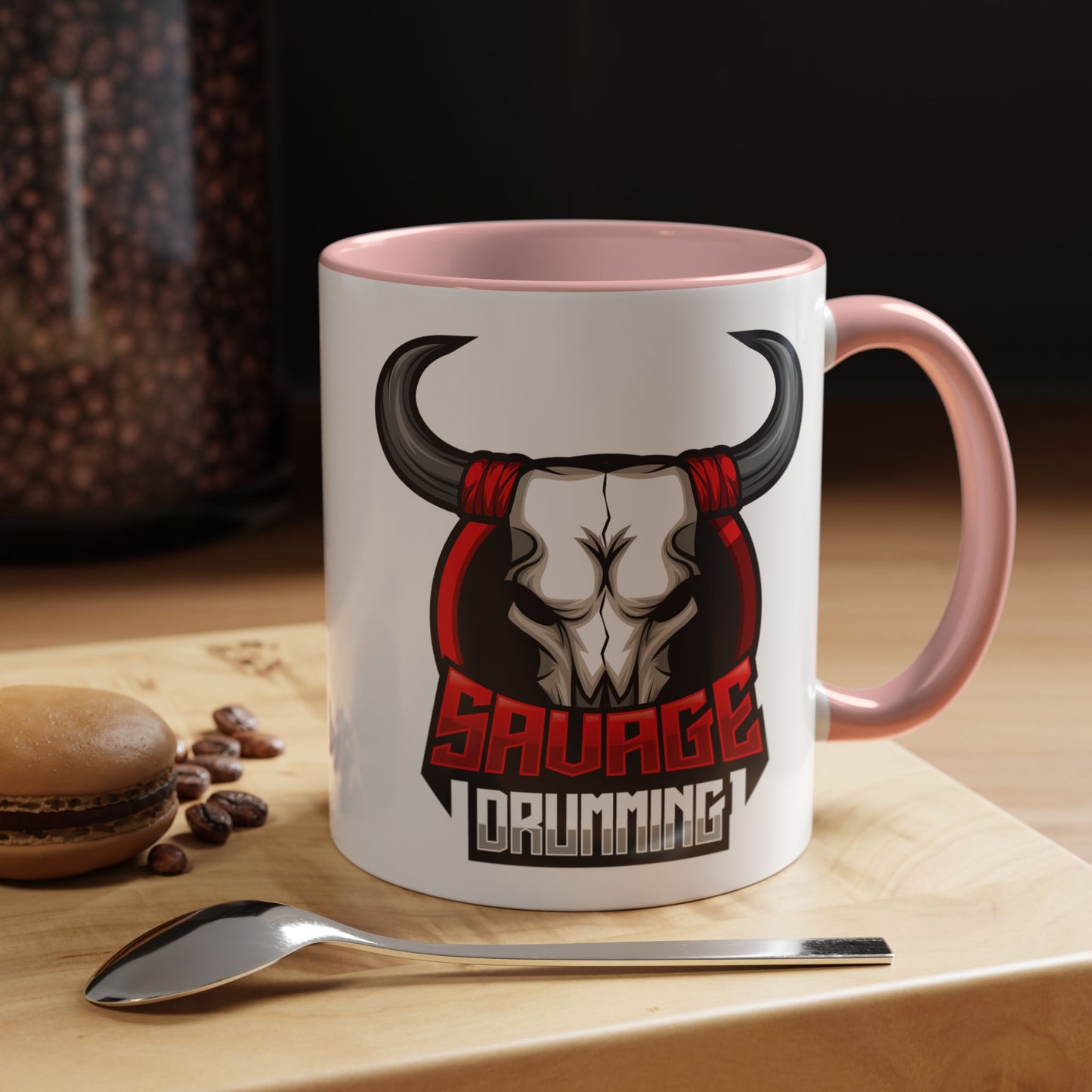 Savage Drumming Accent Coffee Mug | 11 & 15oz |