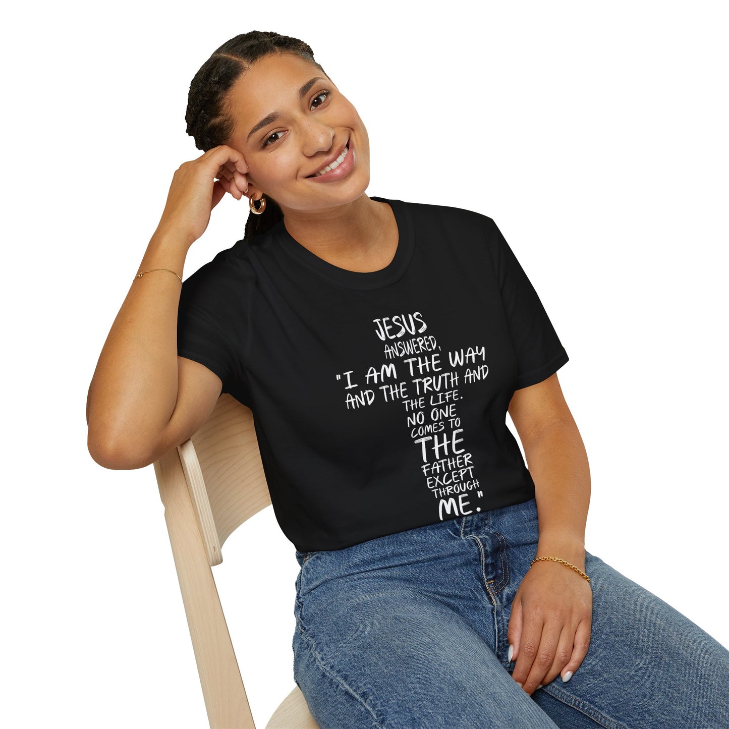 Christian Tee - Inspirational Quote Shirt, John 14:6
