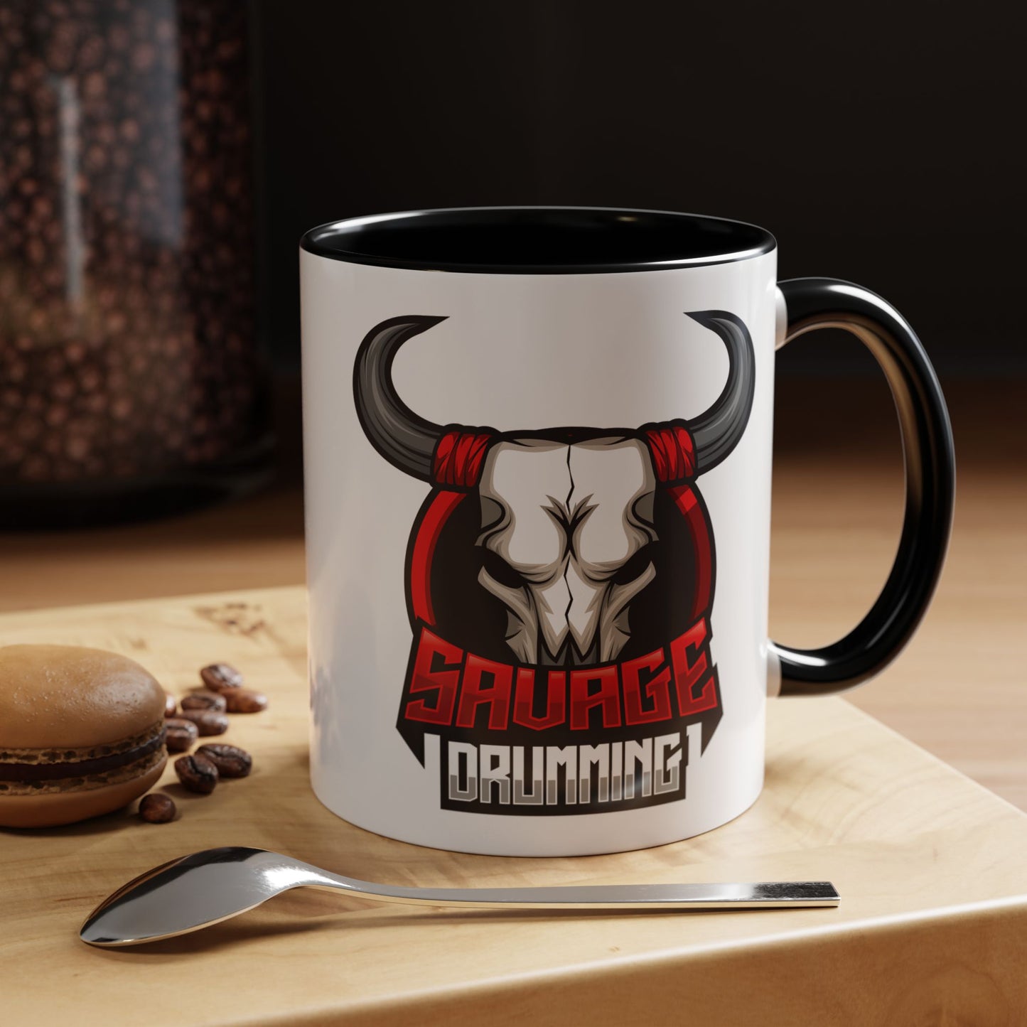 Savage Drumming Accent Coffee Mug | 11 & 15oz |