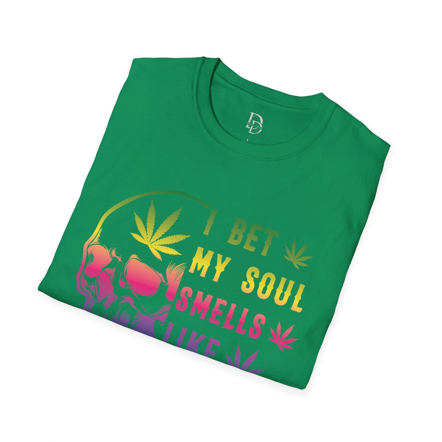 Colorful Skull Weed Unisex T-Shirt