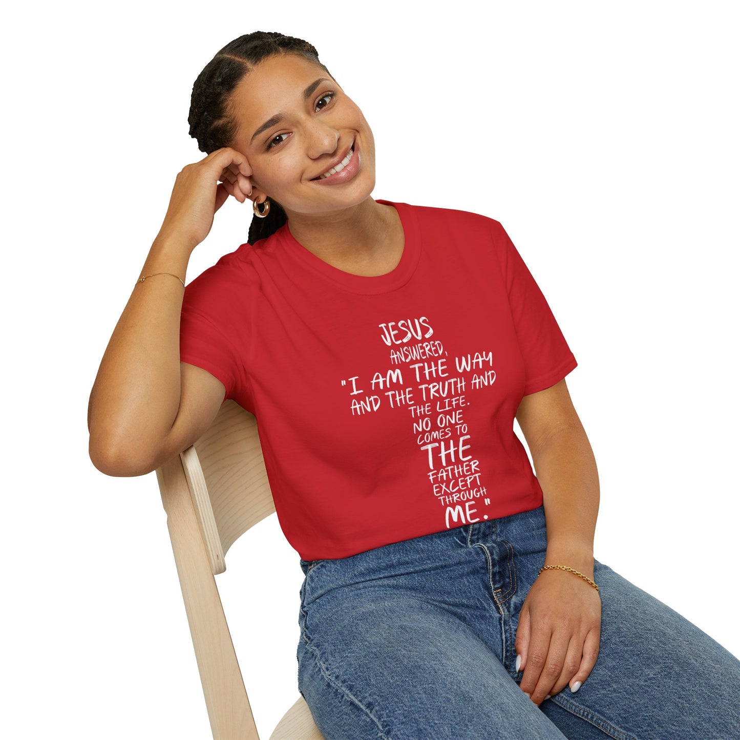 Christian Tee - Inspirational Quote Shirt, John 14:6