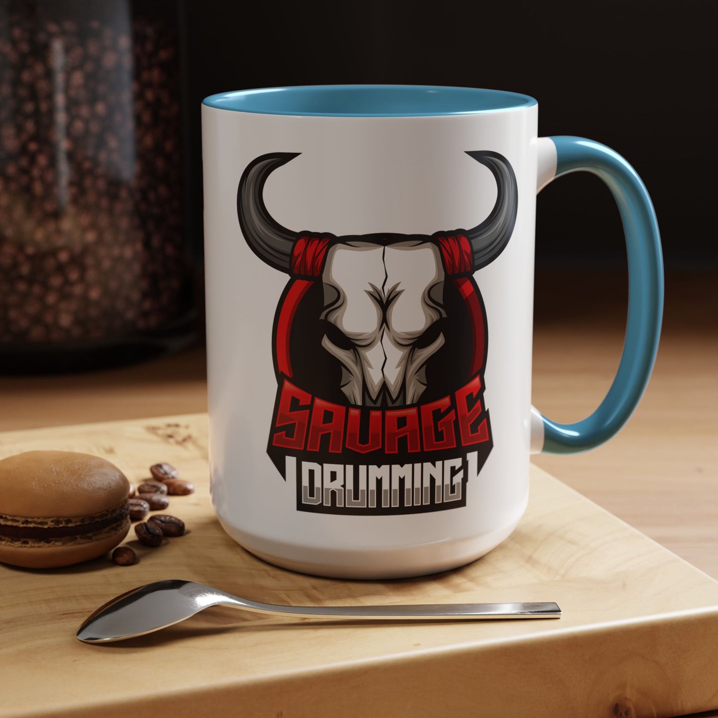 Savage Drumming Accent Coffee Mug | 11 & 15oz |
