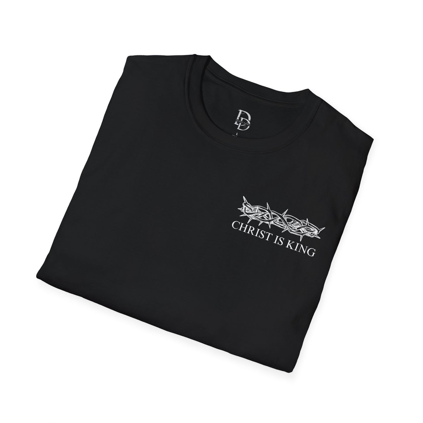 Faith-Inspired Unisex T-Shirt - Christ & King W/Thorn Crown Tee