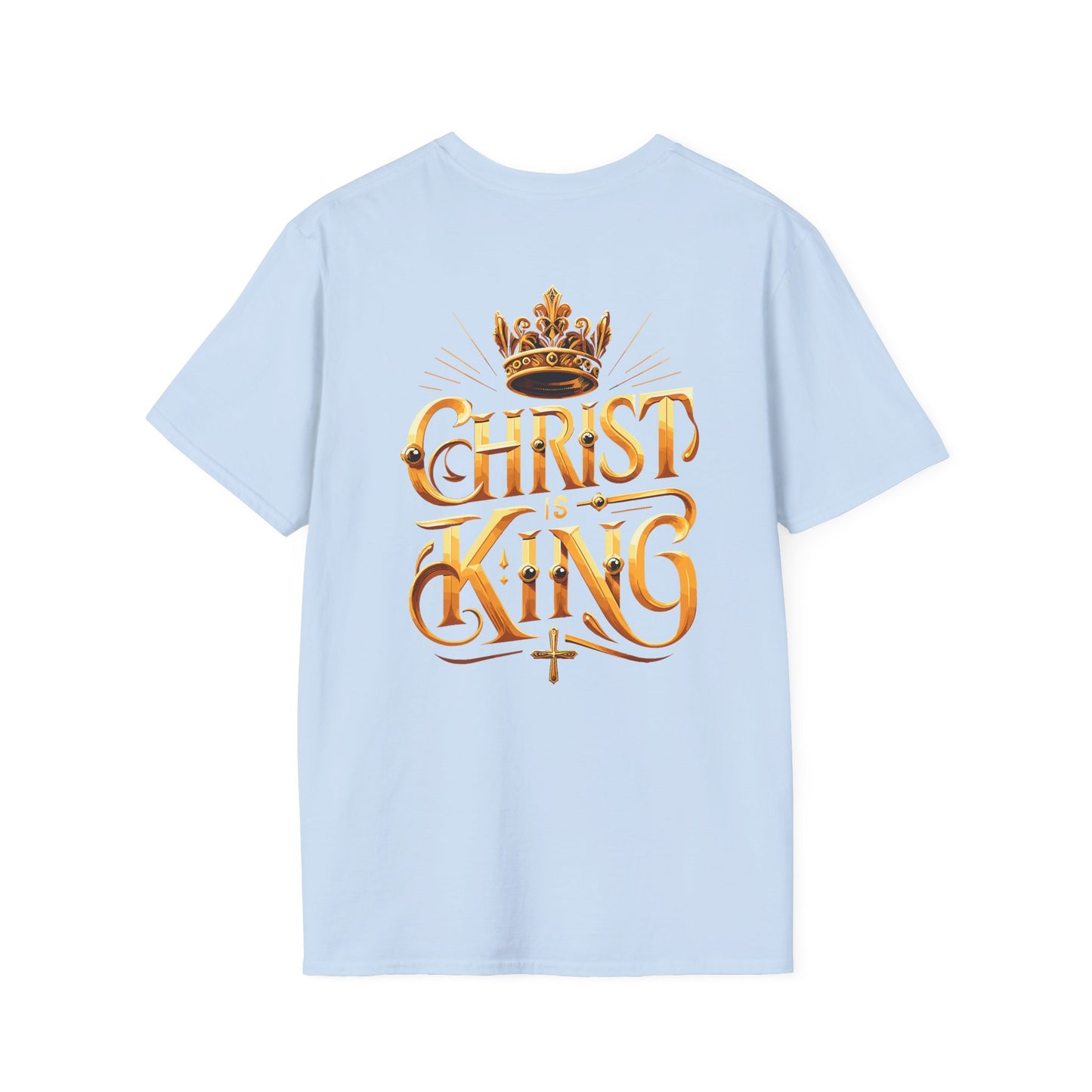 Christ is King Graphic Tee - Unisex Softstyle T-Shirt, Faith-Based Christian Gift