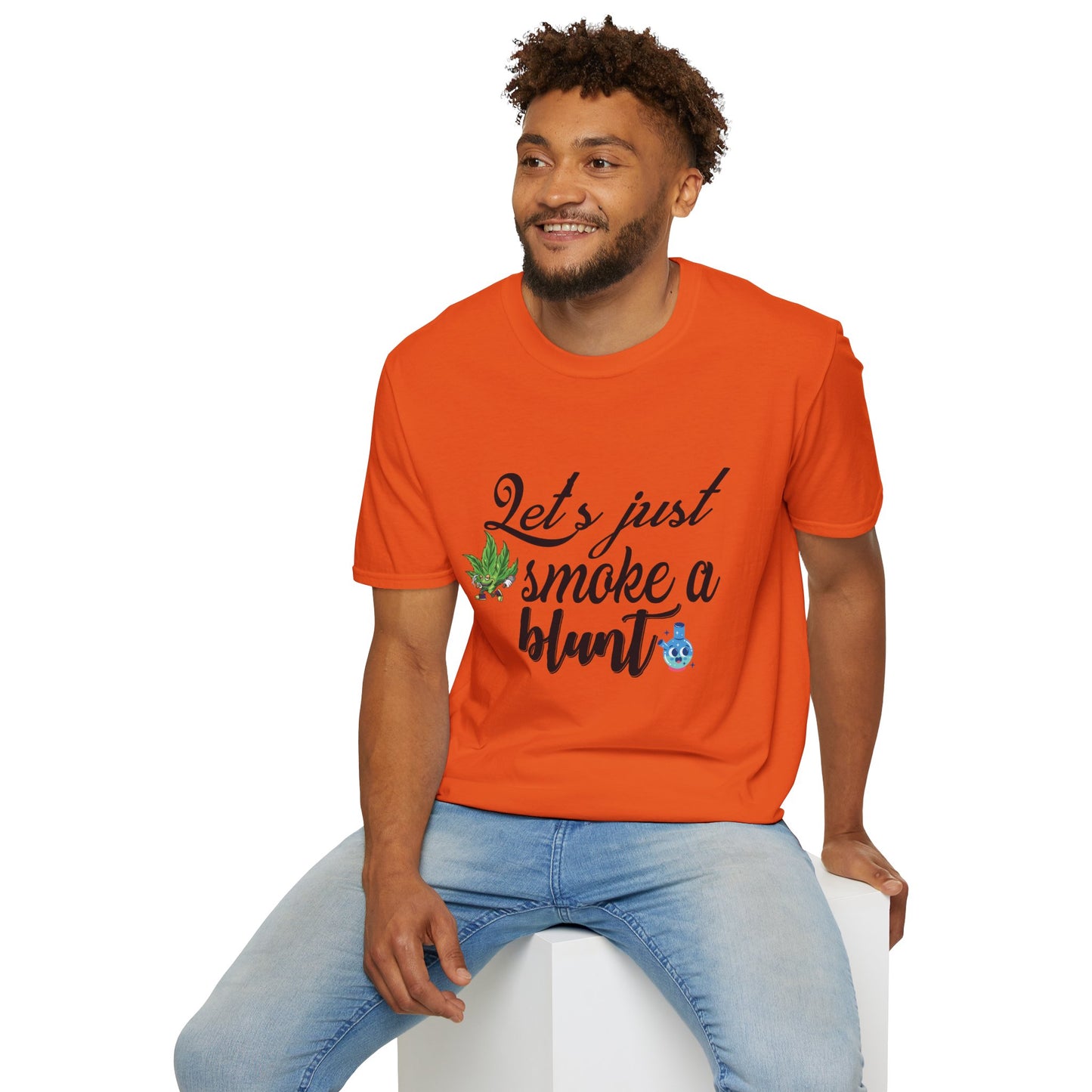 Unisex T-Shirt with Blunt Smoking Quote
