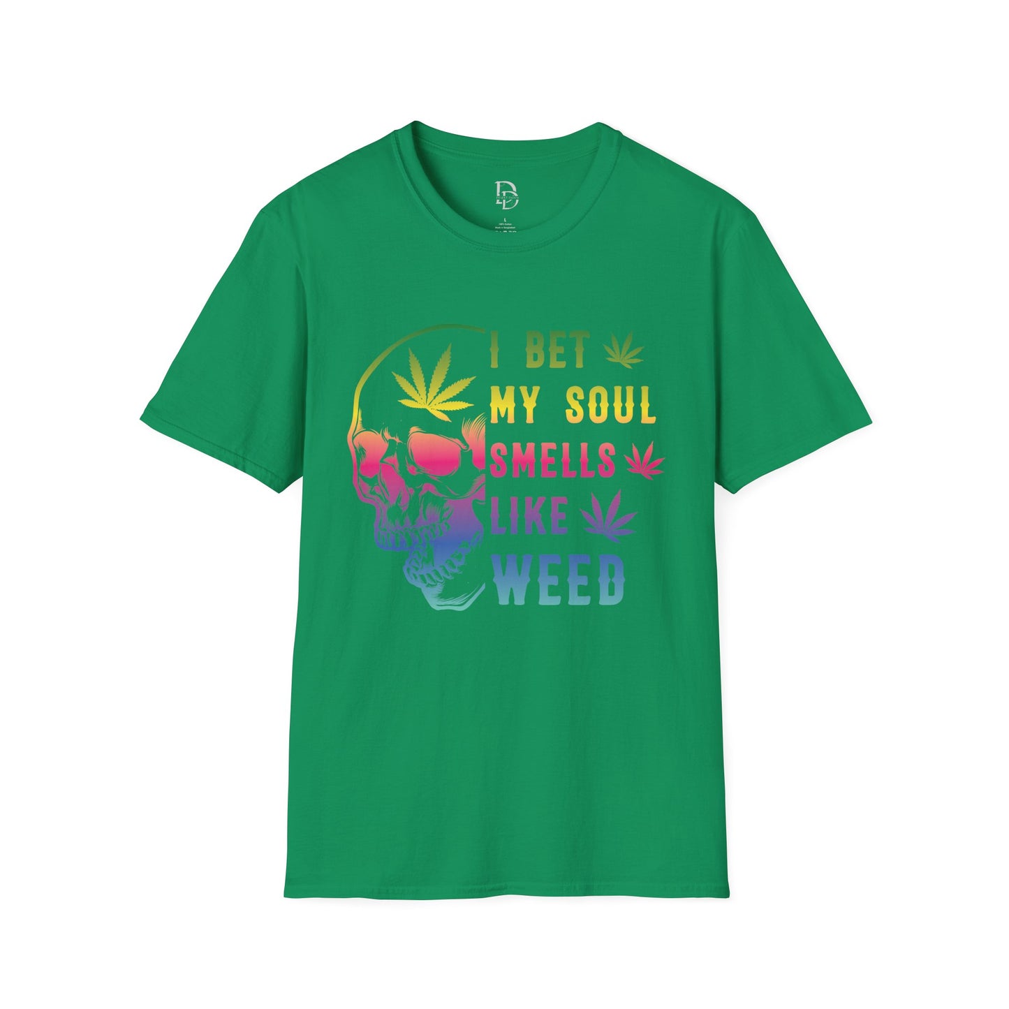 Colorful Skull Weed Unisex T-Shirt