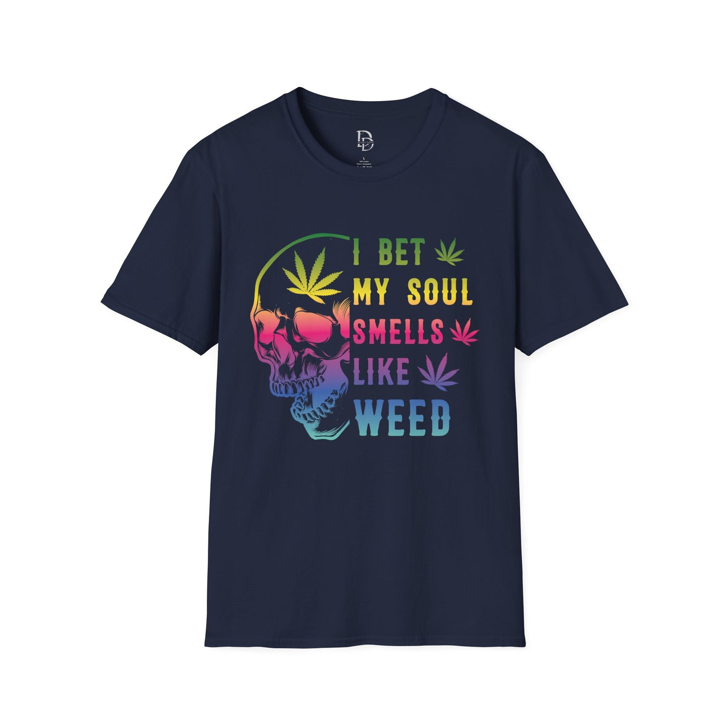 Colorful Skull Weed Unisex T-Shirt