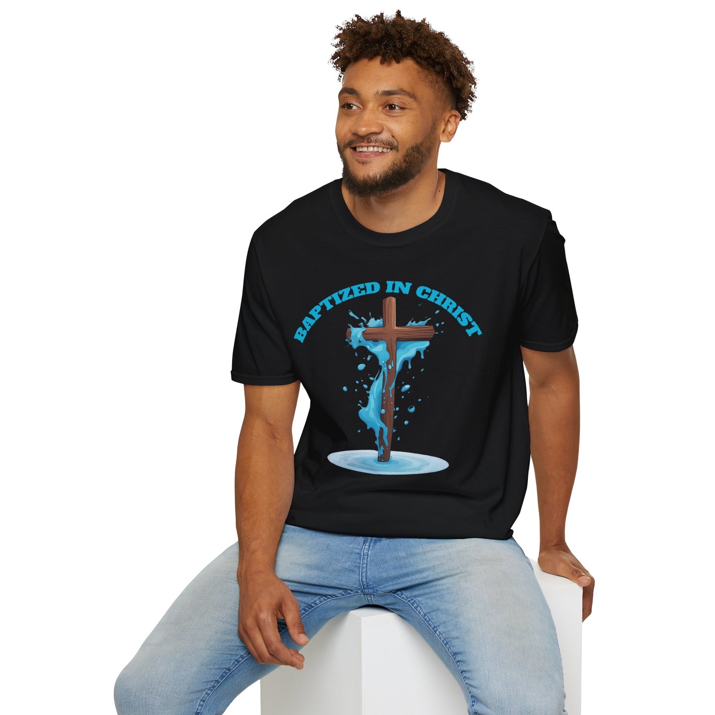 Christian Faith Unisex T-Shirt - Baptized in Christ Religious Apparel