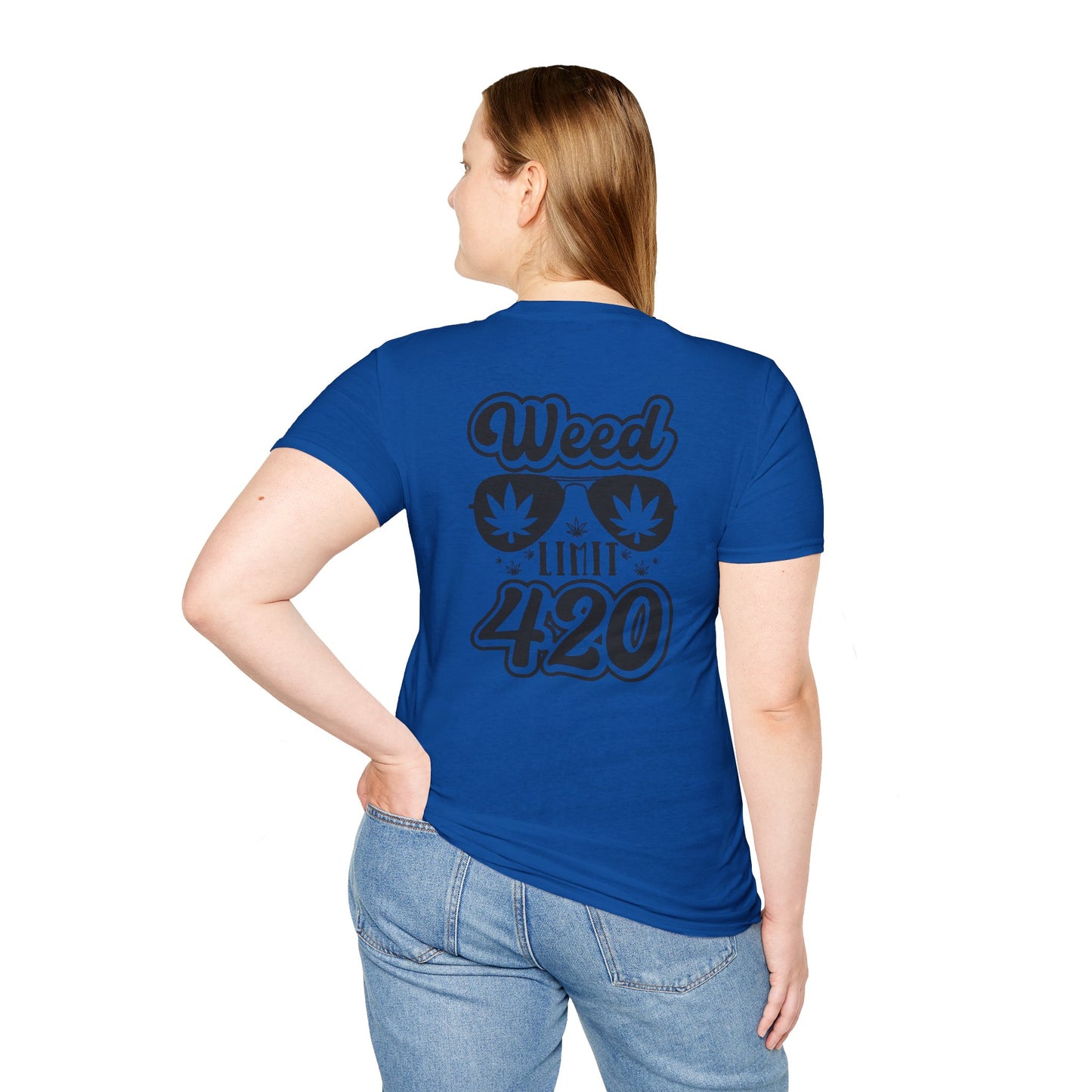 420 Weed Limit Unisex Softstyle T-Shirt | Cannabis Lover Tee for 4/20 Celebrations