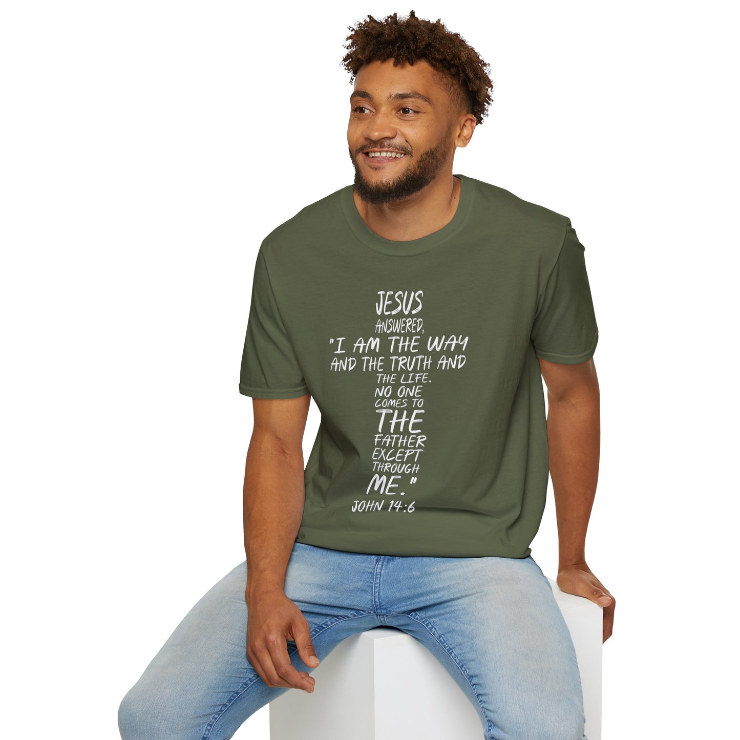 Christian Tee - Inspirational Quote Shirt, John 14:6