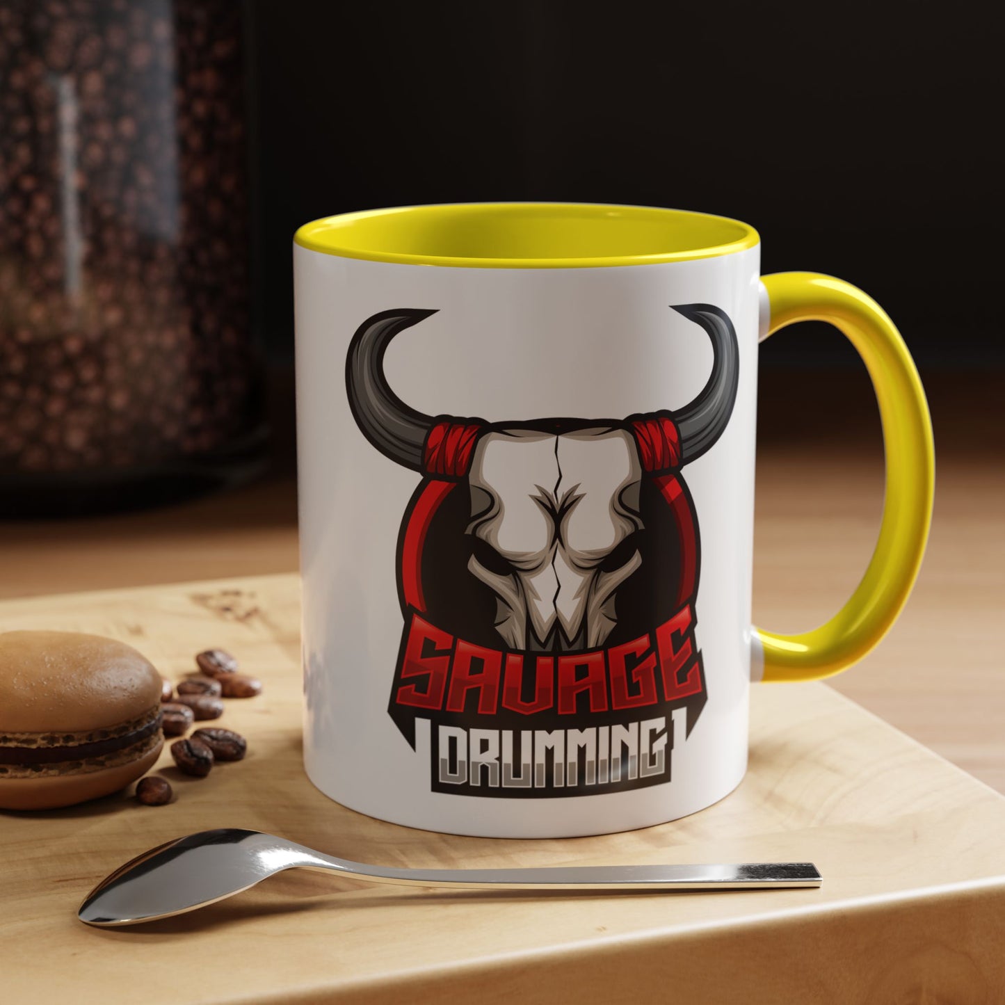 Savage Drumming Accent Coffee Mug | 11 & 15oz |