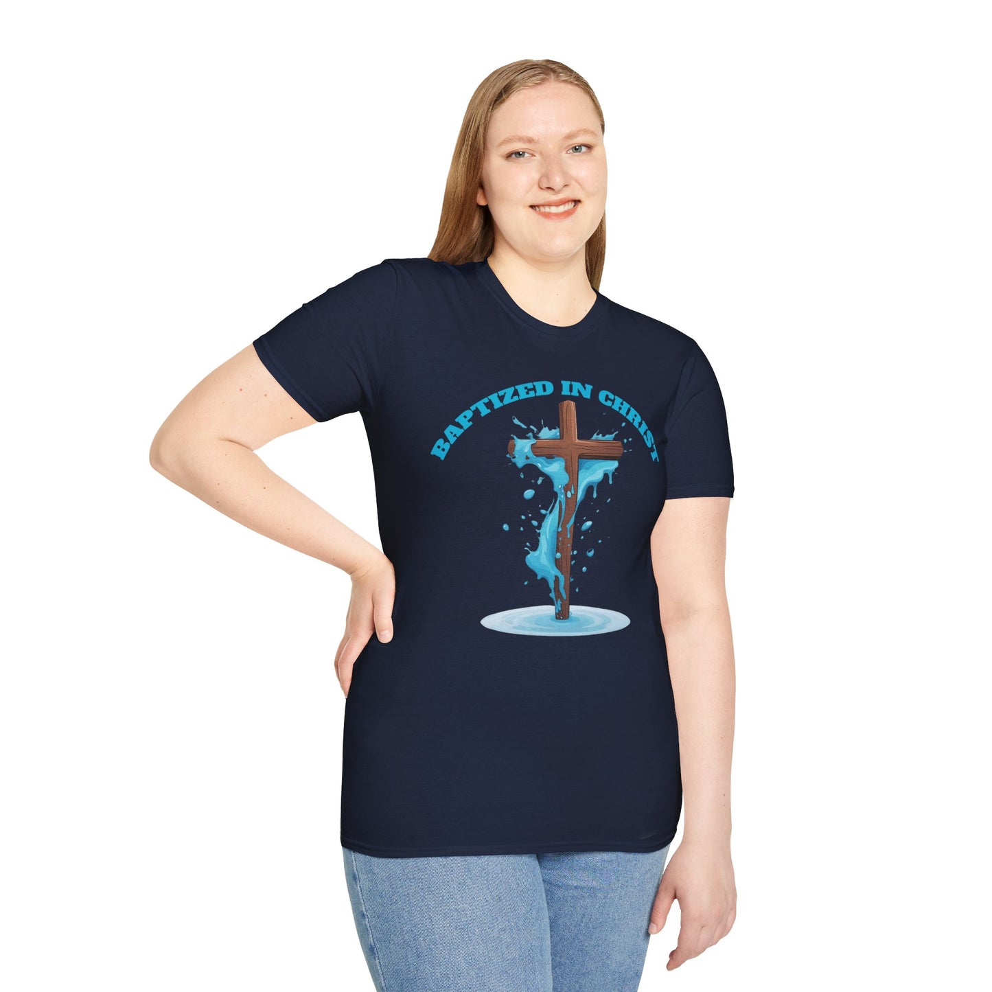 Christian Faith Unisex T-Shirt - Baptized in Christ Religious Apparel