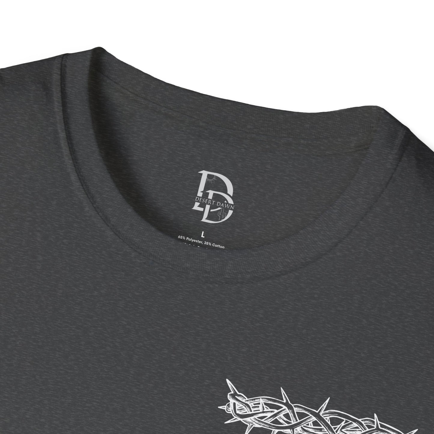 Faith-Inspired Unisex T-Shirt - Christ & King W/Thorn Crown Tee