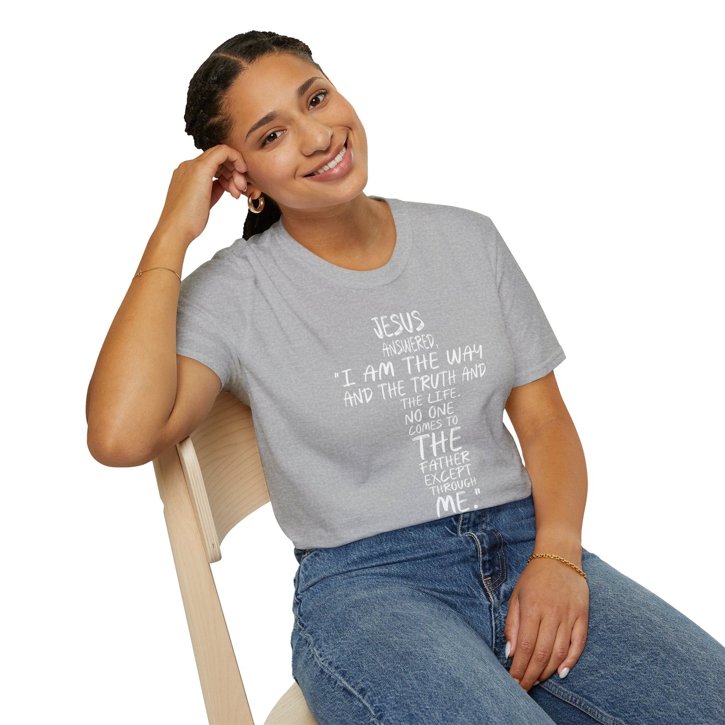 Christian Tee - Inspirational Quote Shirt, John 14:6