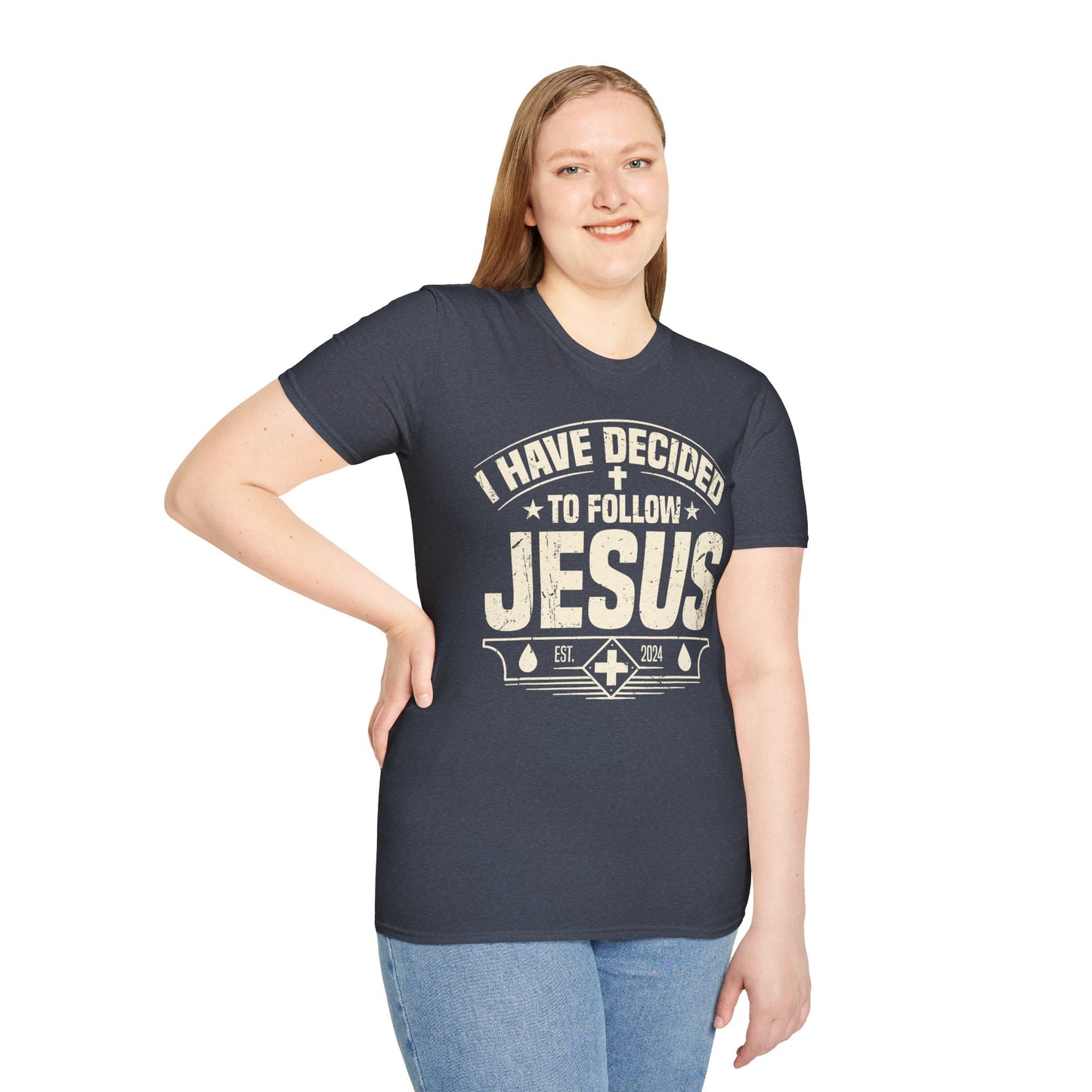 Faith Inspirational T-Shirt - 'I Have Decided to Follow Jesus', Unisex Tee