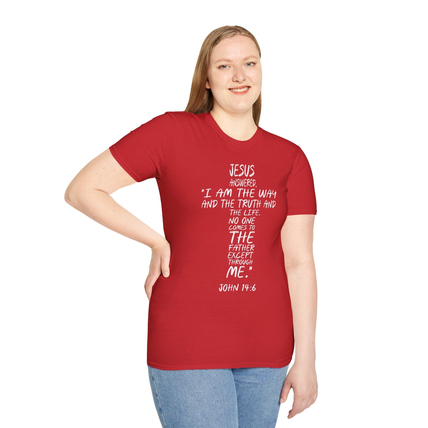 Christian Tee - Inspirational Quote Shirt, John 14:6