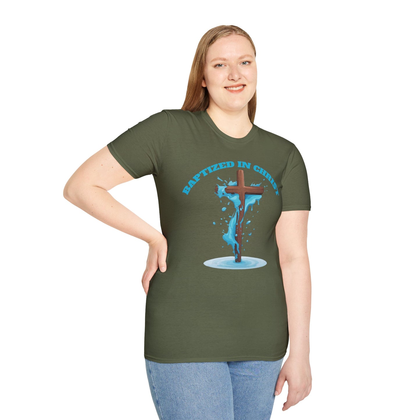 Christian Faith Unisex T-Shirt - Baptized in Christ Religious Apparel