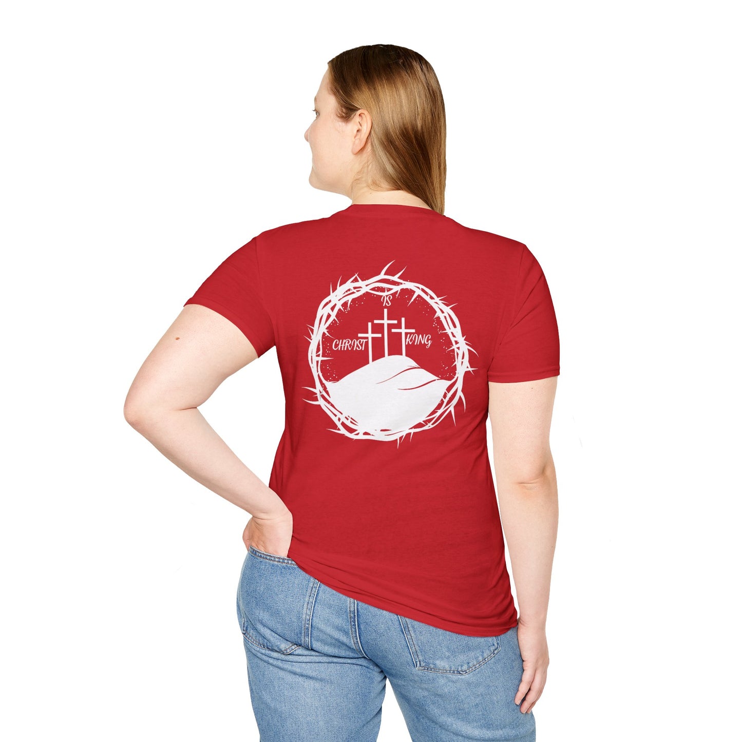 Faith-Inspired Unisex T-Shirt - Christ & King W/Thorn Crown Tee
