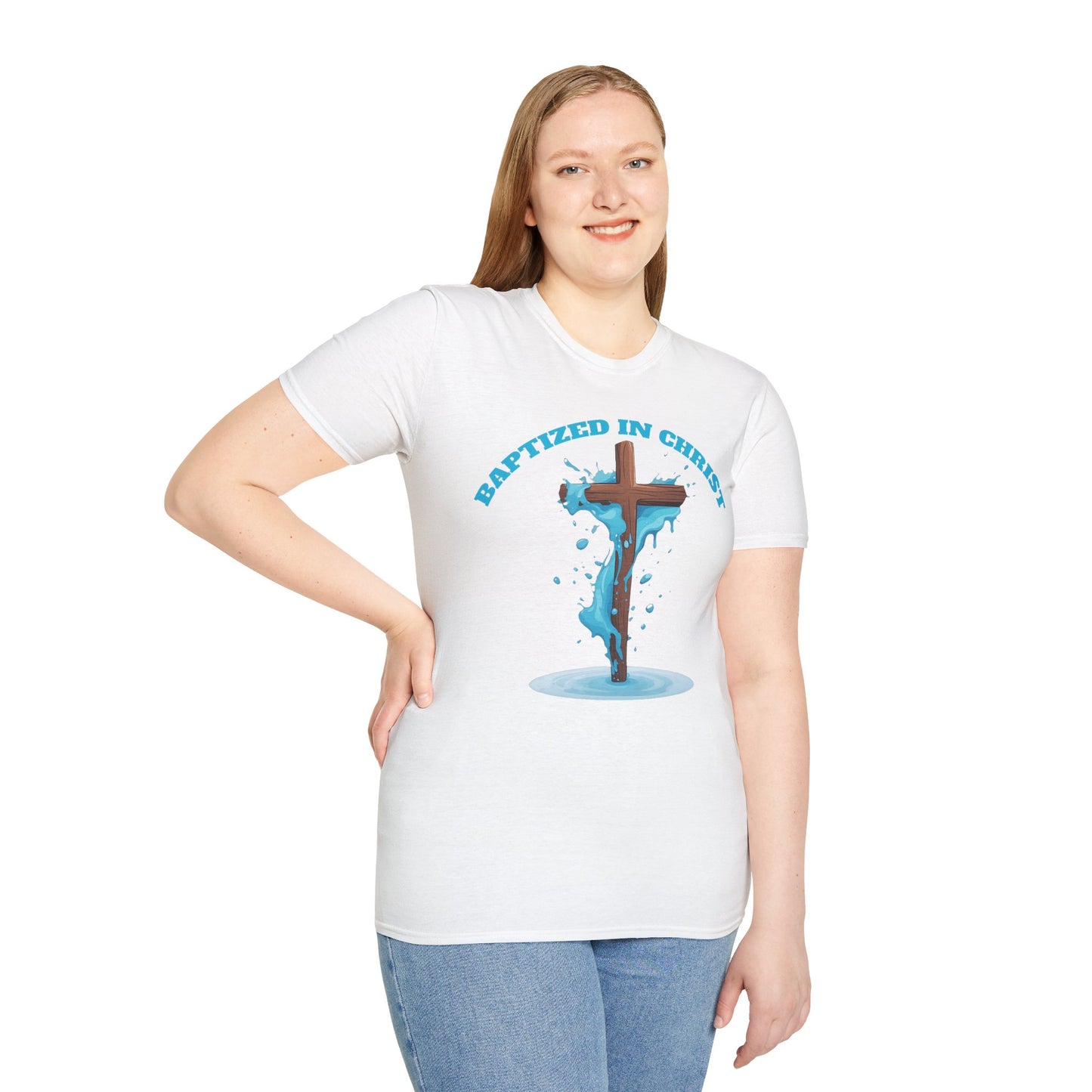 Christian Faith Unisex T-Shirt - Baptized in Christ Religious Apparel