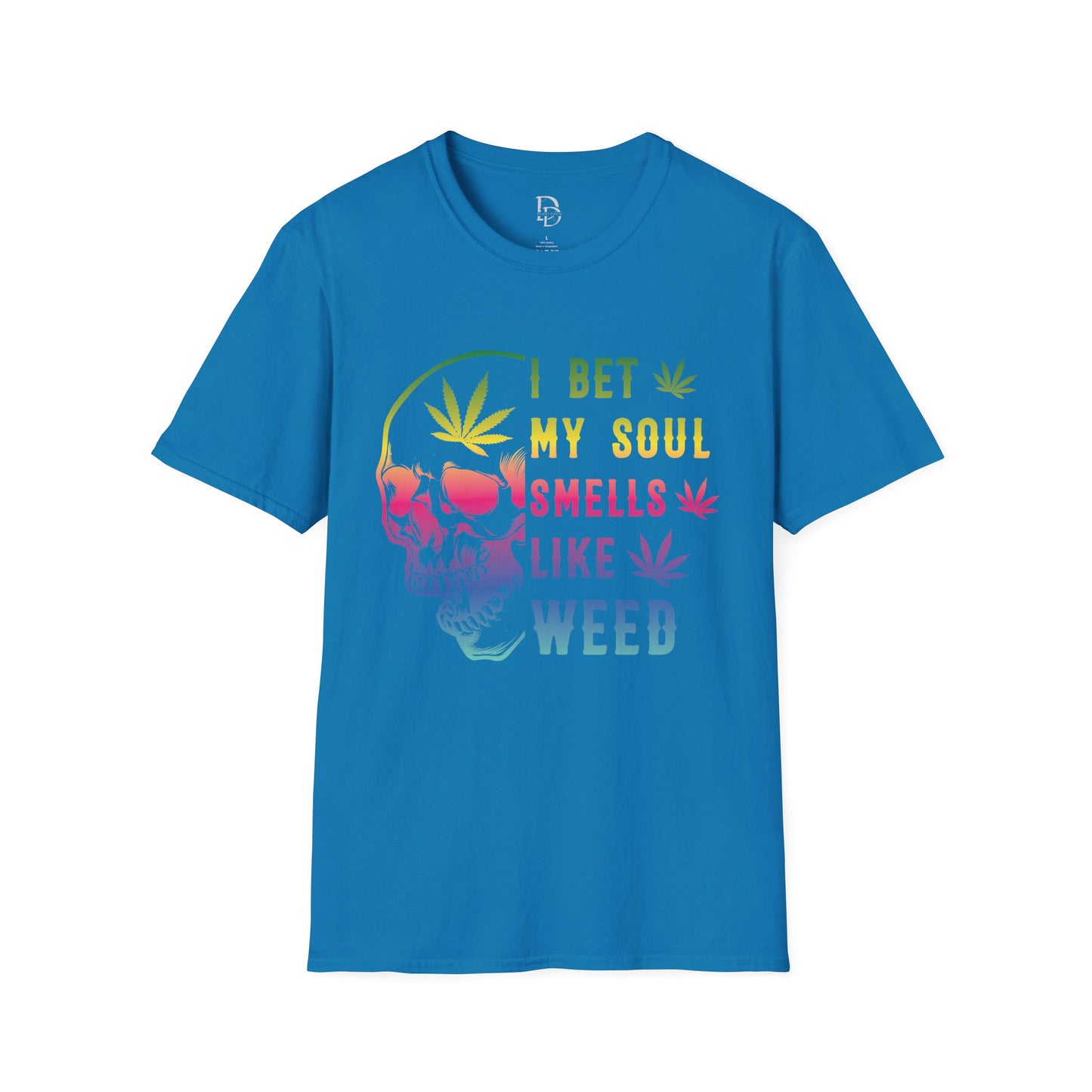 Colorful Skull Weed Unisex T-Shirt