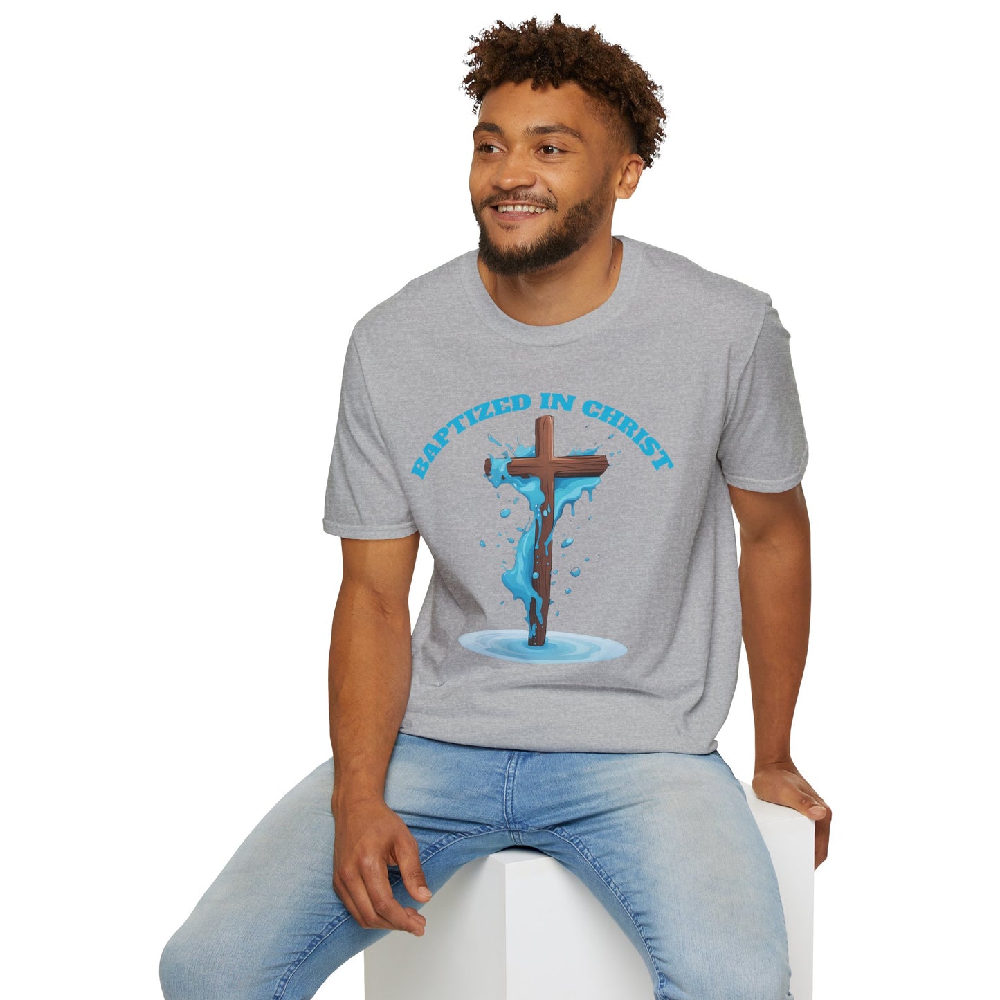 Christian Faith Unisex T-Shirt - Baptized in Christ Religious Apparel