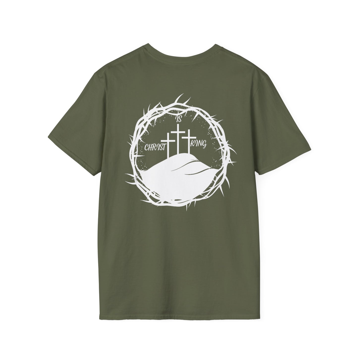 Faith-Inspired Unisex T-Shirt - Christ & King W/Thorn Crown Tee