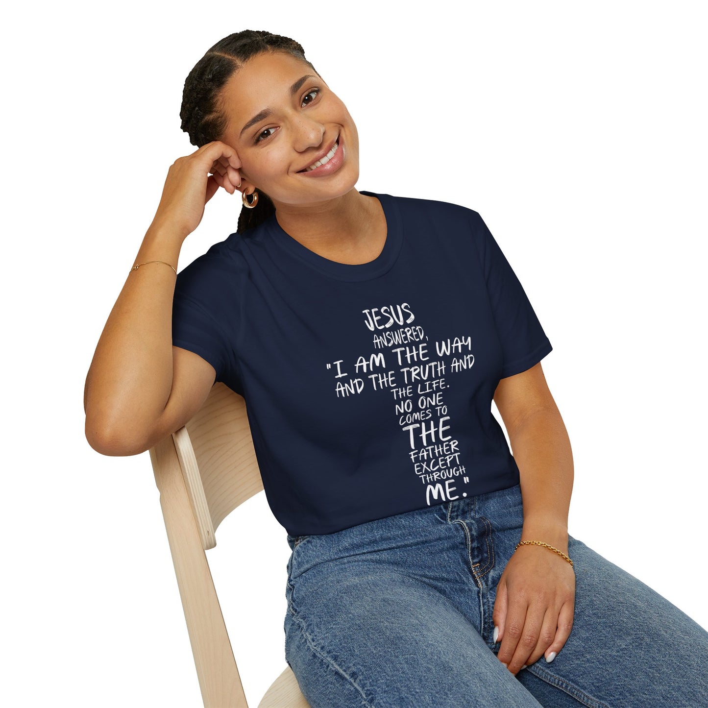 Christian Tee - Inspirational Quote Shirt, John 14:6