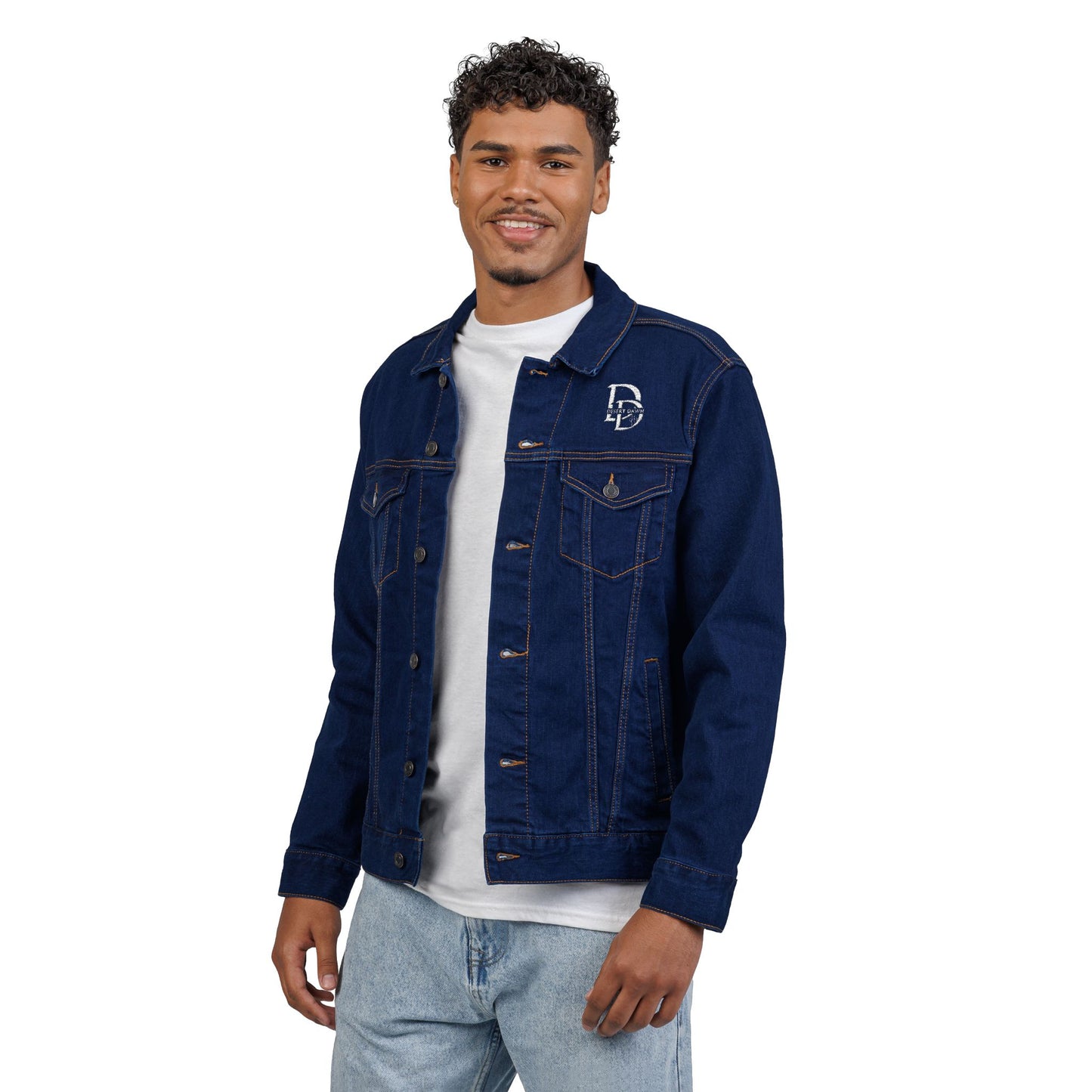 Embroidered Desert Dawn Denim Jacket