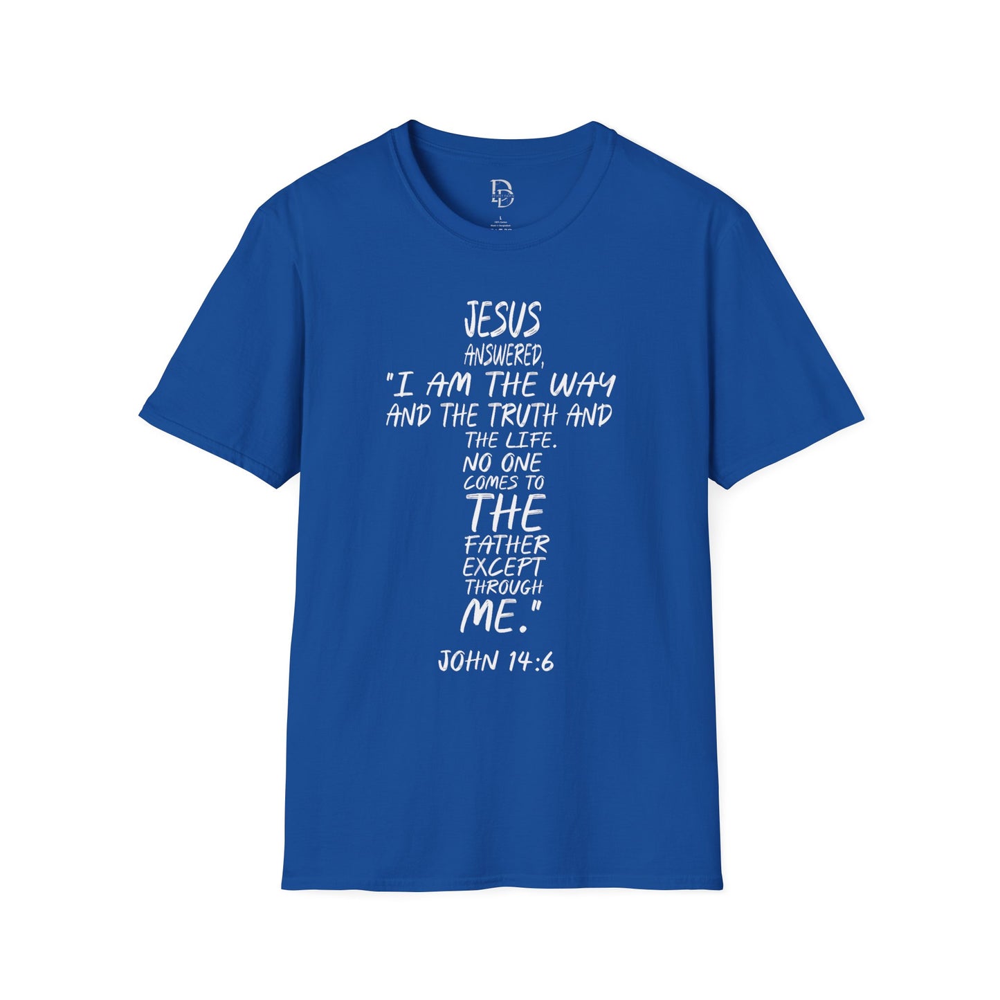 Christian Tee - Inspirational Quote Shirt, John 14:6