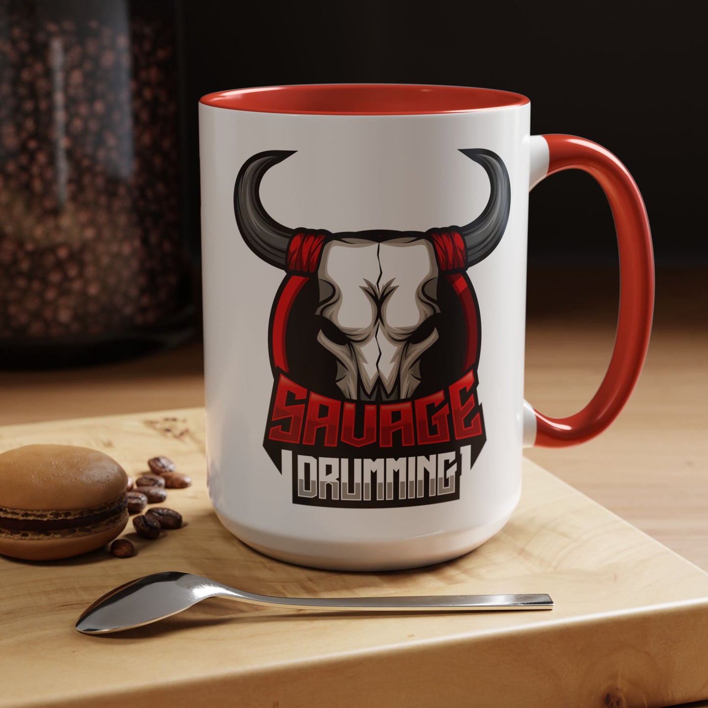 Savage Drumming Accent Coffee Mug | 11 & 15oz |