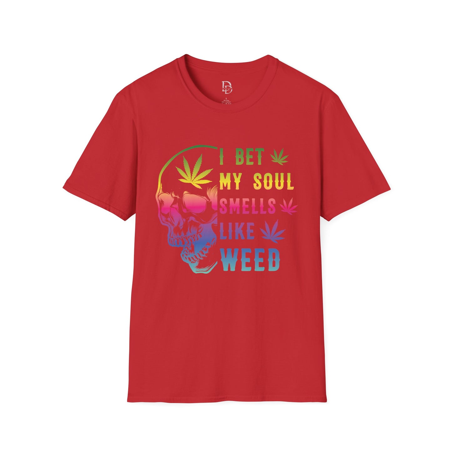 Colorful Skull Weed Unisex T-Shirt