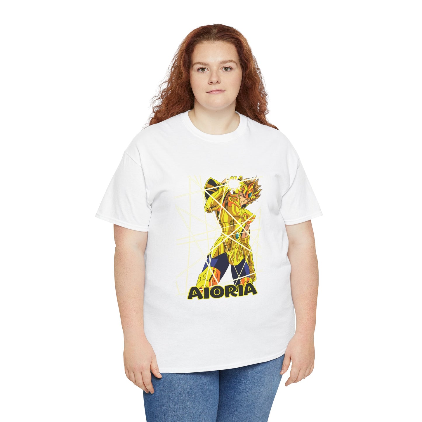 T-Shirt Aioria Anime Character Design