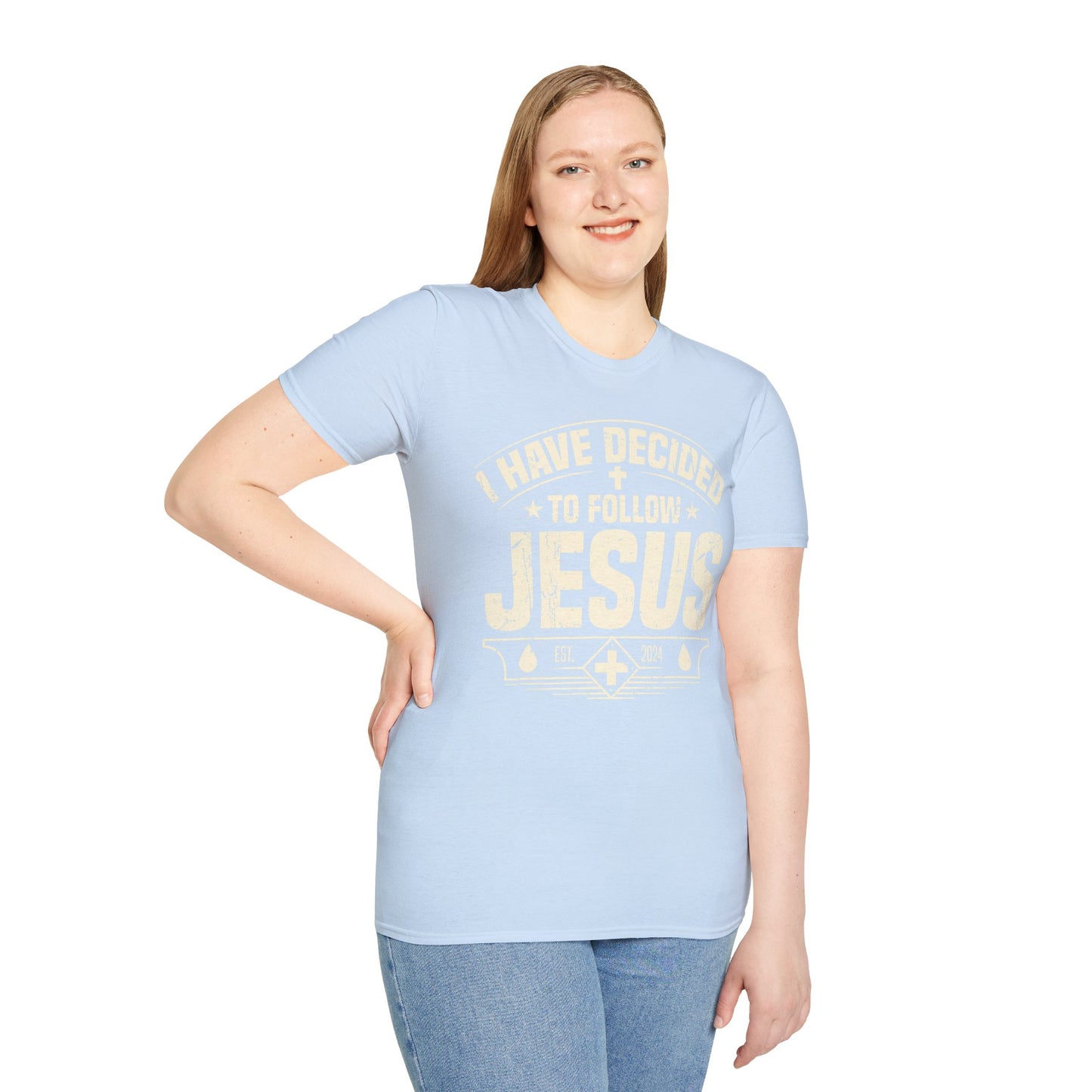 Faith Inspirational T-Shirt - 'I Have Decided to Follow Jesus', Unisex Tee