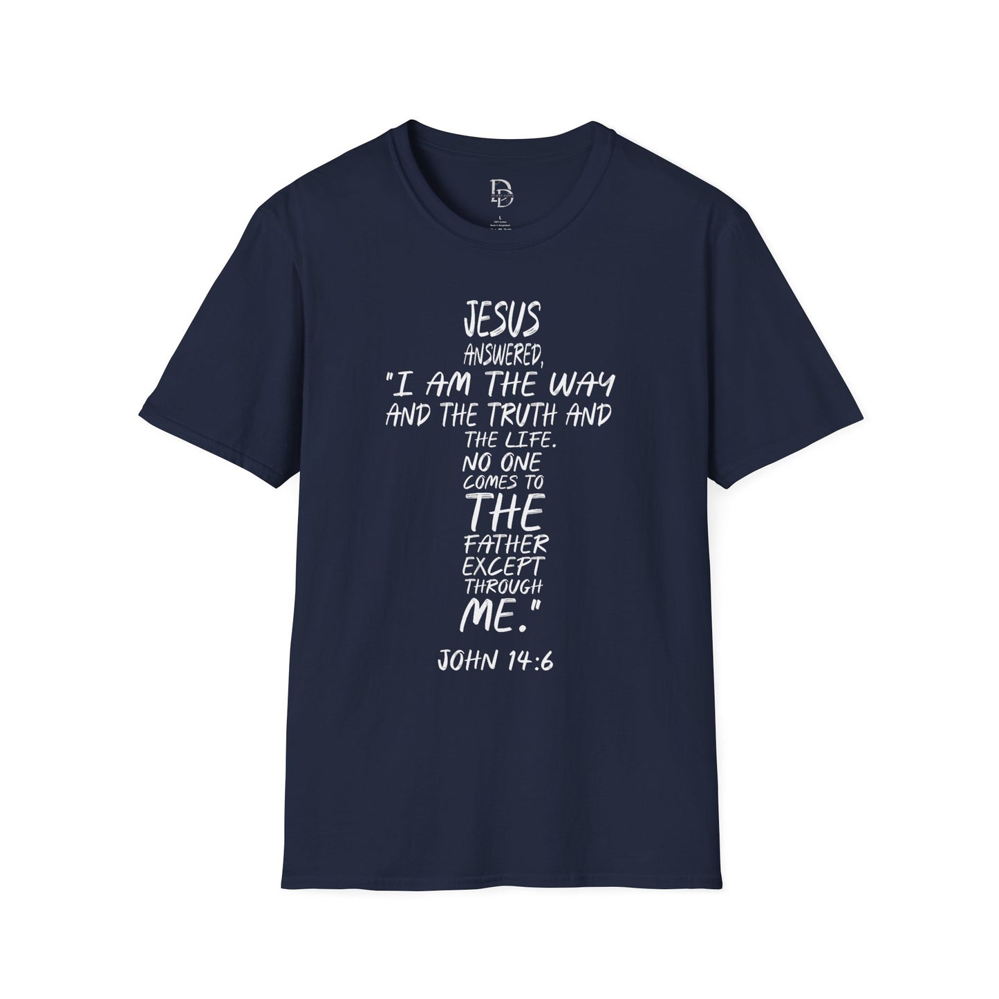 Christian Tee - Inspirational Quote Shirt, John 14:6