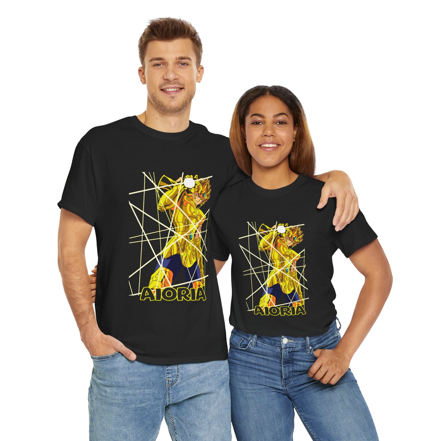 T-Shirt Aioria Anime Character Design