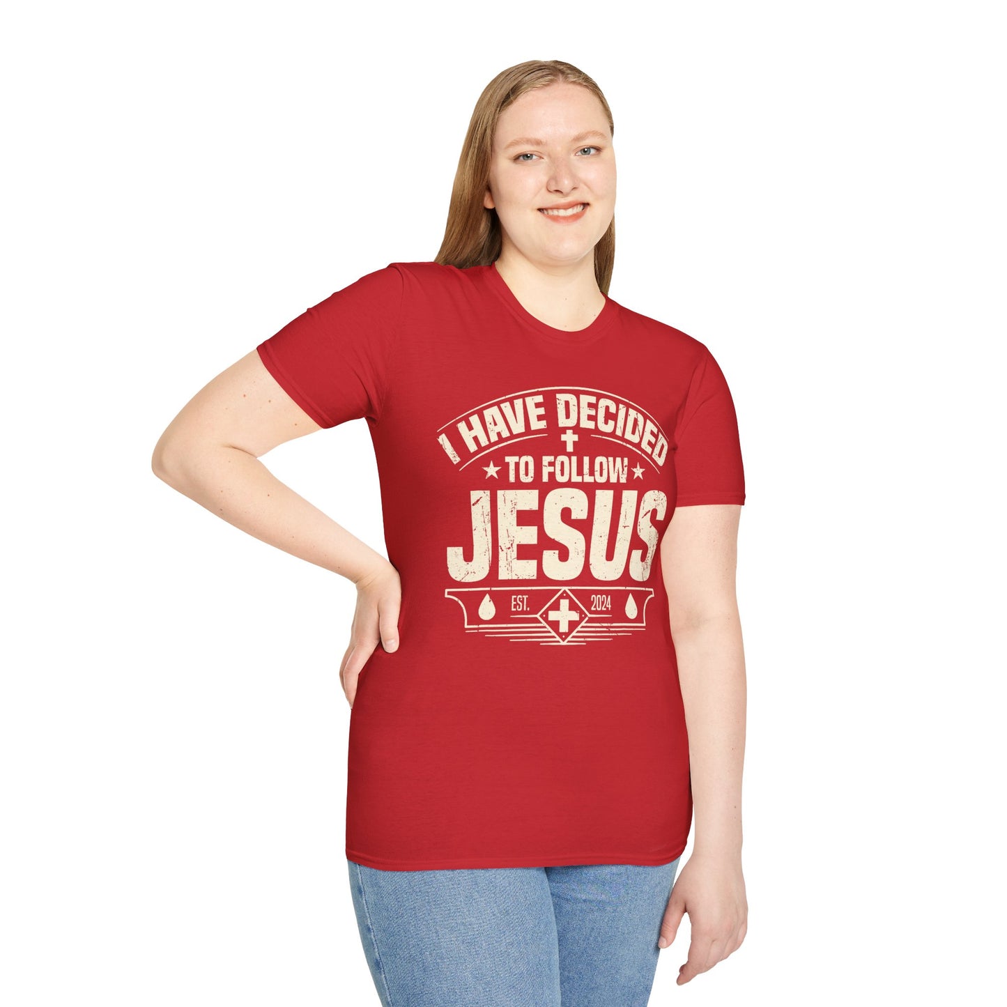 Faith Inspirational T-Shirt - 'I Have Decided to Follow Jesus', Unisex Tee