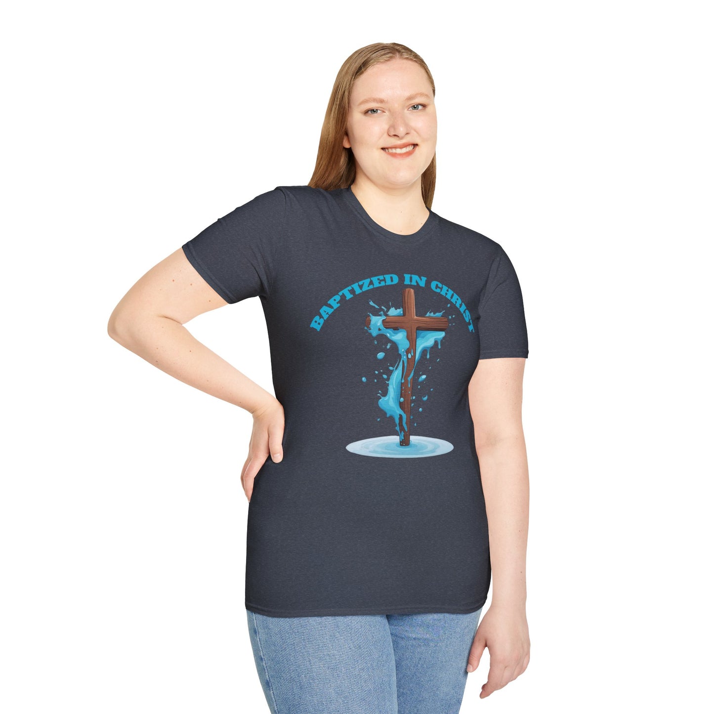 Christian Faith Unisex T-Shirt - Baptized in Christ Religious Apparel