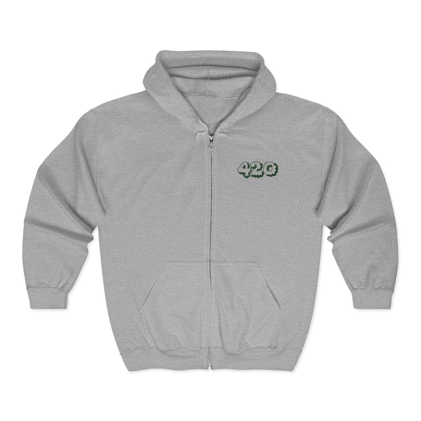 Weed limit 420 Unisex Zip Hoodie - Cannabis Lovers Cozy Apparel