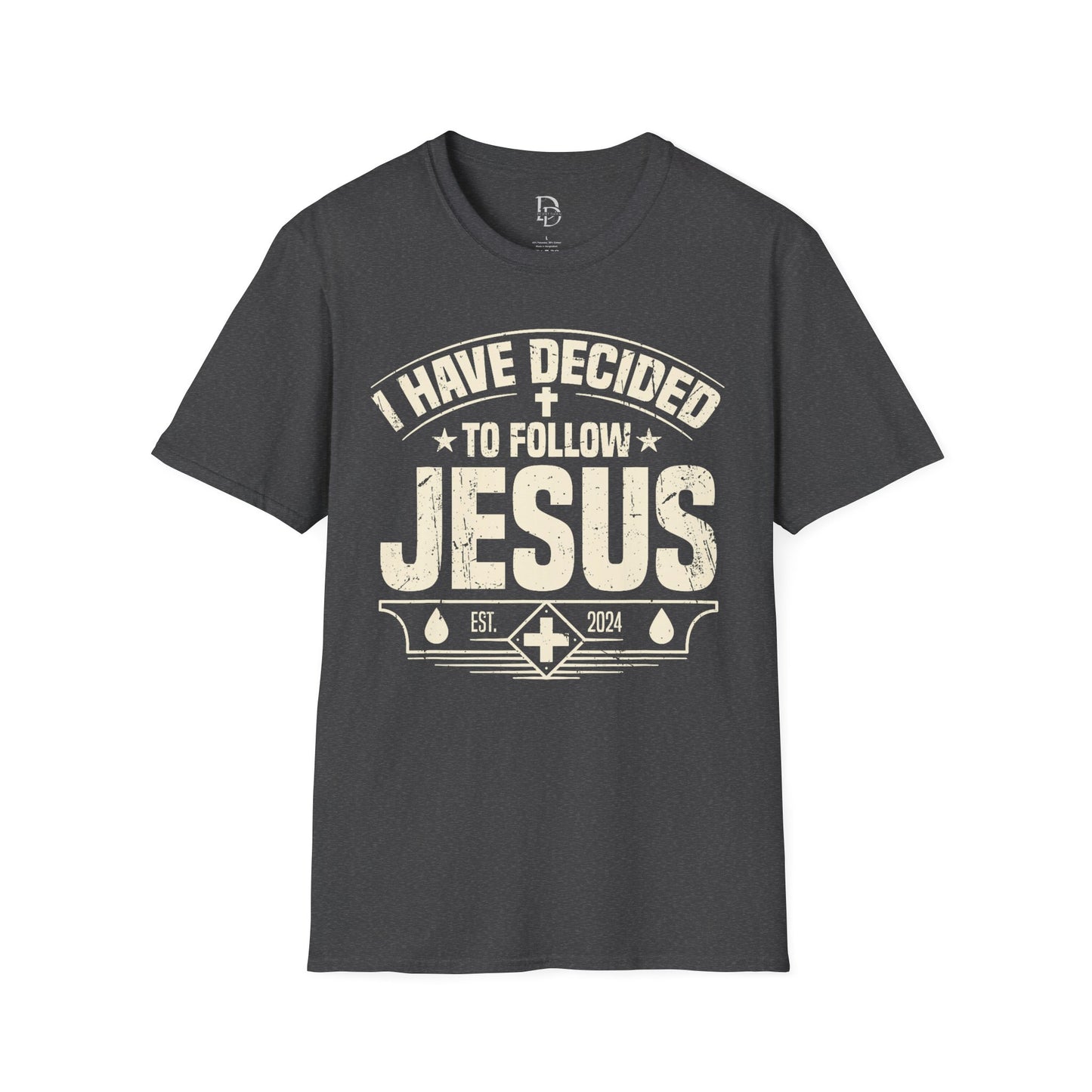 Faith Inspirational T-Shirt - 'I Have Decided to Follow Jesus', Unisex Tee
