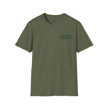 420 Weed Limit Unisex Softstyle T-Shirt | Cannabis Lover Tee for 4/20 Celebrations