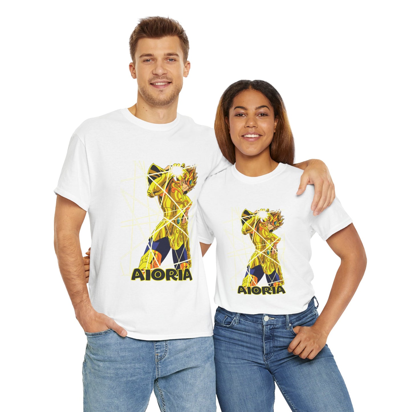 T-Shirt Aioria Anime Character Design