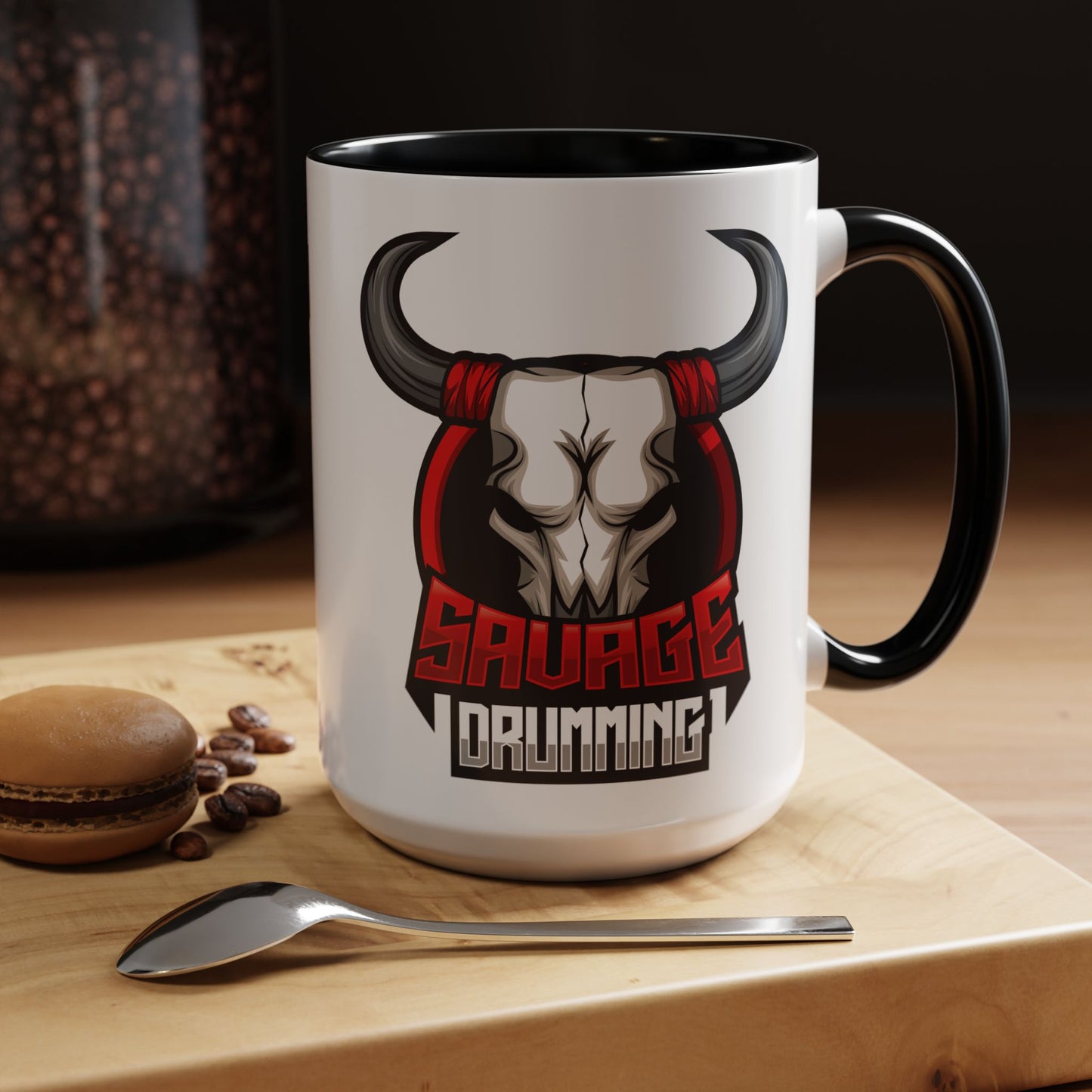 Savage Drumming Accent Coffee Mug | 11 & 15oz |