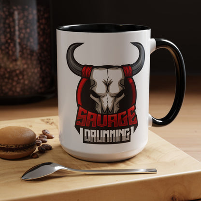 Savage Drumming Accent Coffee Mug | 11 & 15oz |
