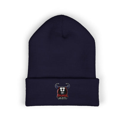 Embroidered Savage Drumming Cuffed Beanie