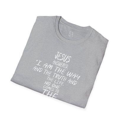 Christian Tee - Inspirational Quote Shirt, John 14:6