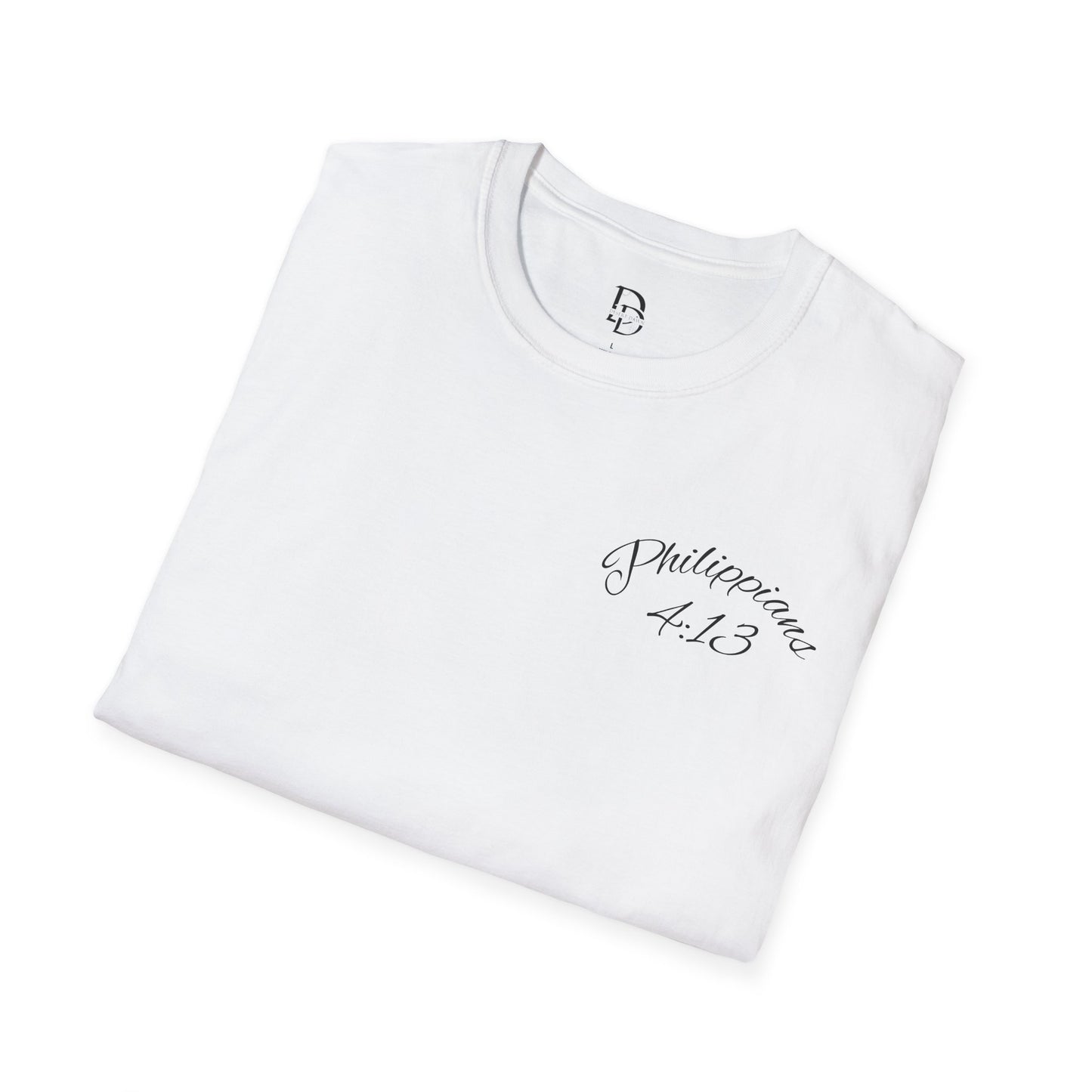 Inspirational Lion Tee | Unisex Softstyle T-Shirt, Christian Apparel, Philippians 4:13
