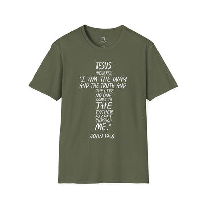 Christian Tee - Inspirational Quote Shirt, John 14:6