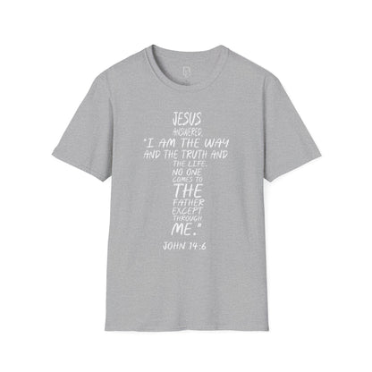 Christian Tee - Inspirational Quote Shirt, John 14:6