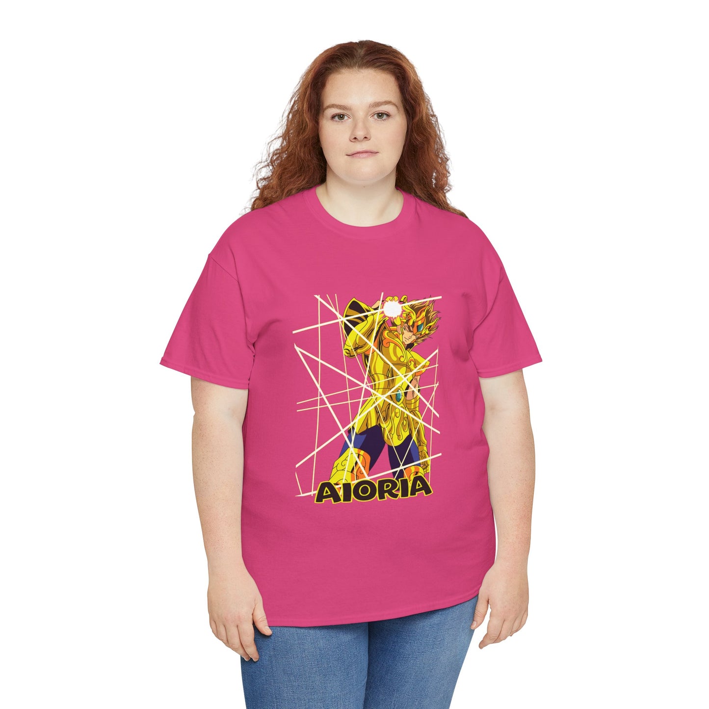 T-Shirt Aioria Anime Character Design